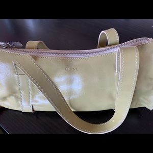 Super cute never worn leather bag, light green.